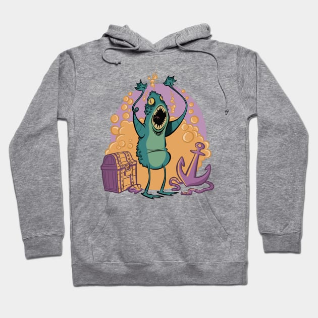 Technicolor Sea Monster Hoodie by westinchurch